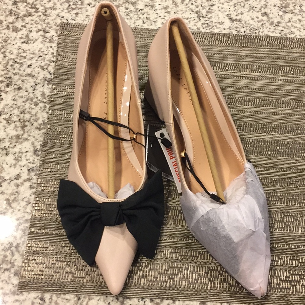 Zara bow mid heel pumps - Picture 5 of 6